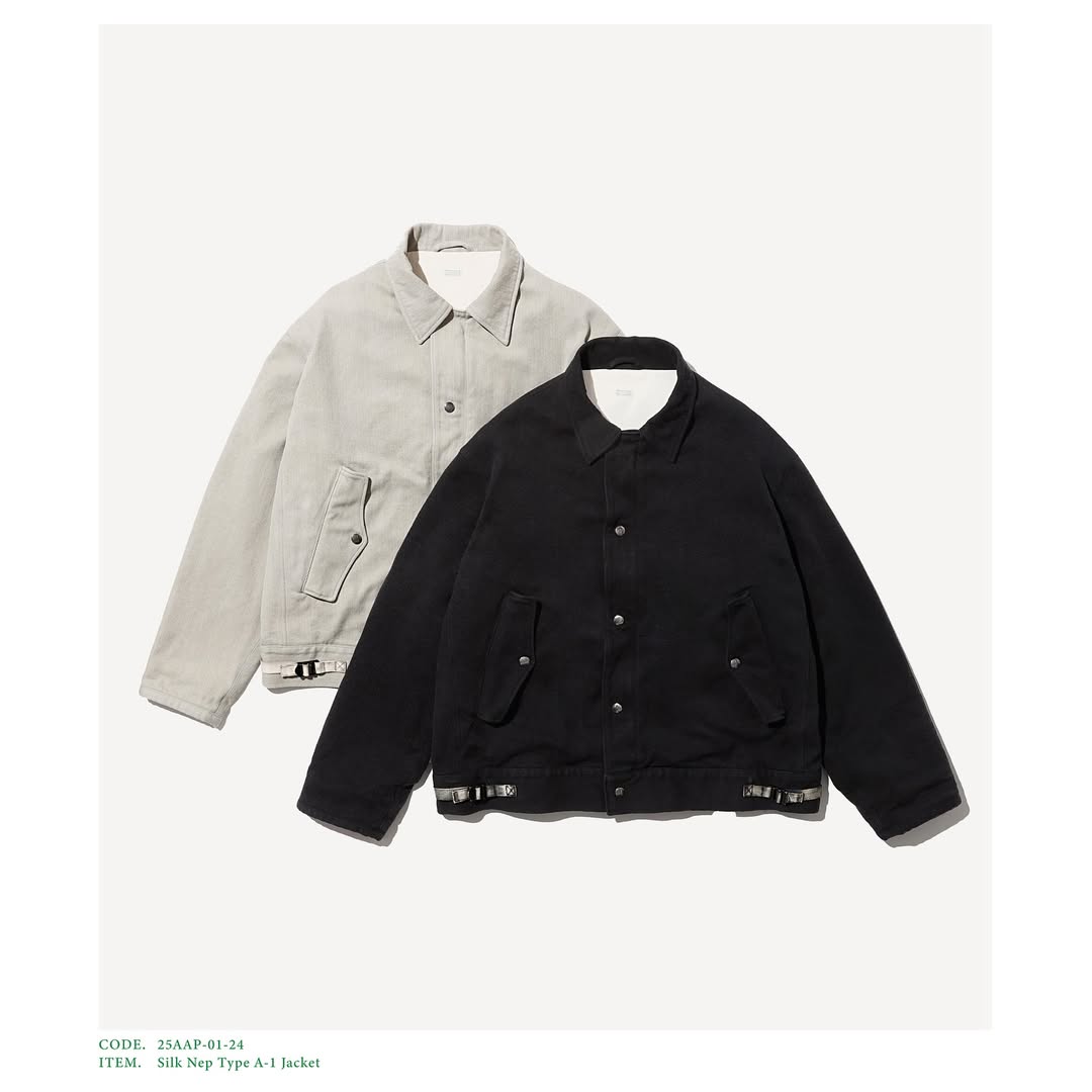A.PRESSE 25AW Silk Nep Type A-1 Jacket